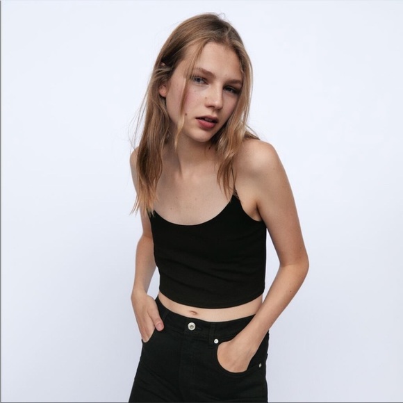 ZARA Rib Bandeau top - Picture 5 of 16